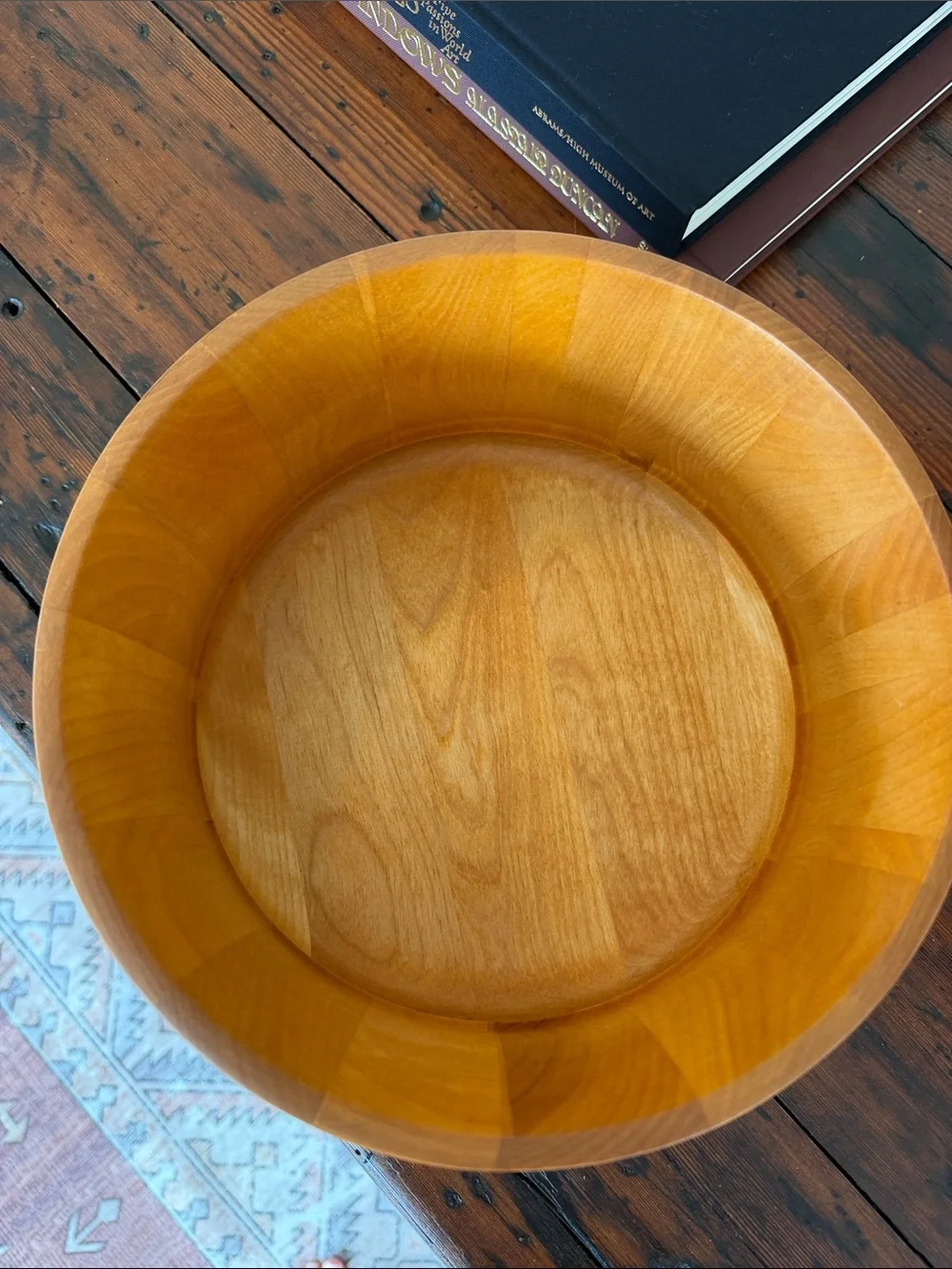 Williams Sonoma John McLeod Light Wood Serving Bowl with Natural Grain.